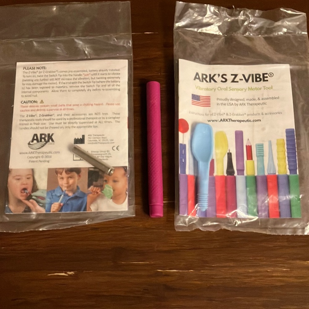 ARKs z-vibe sensorimotor tool with spoon attachment